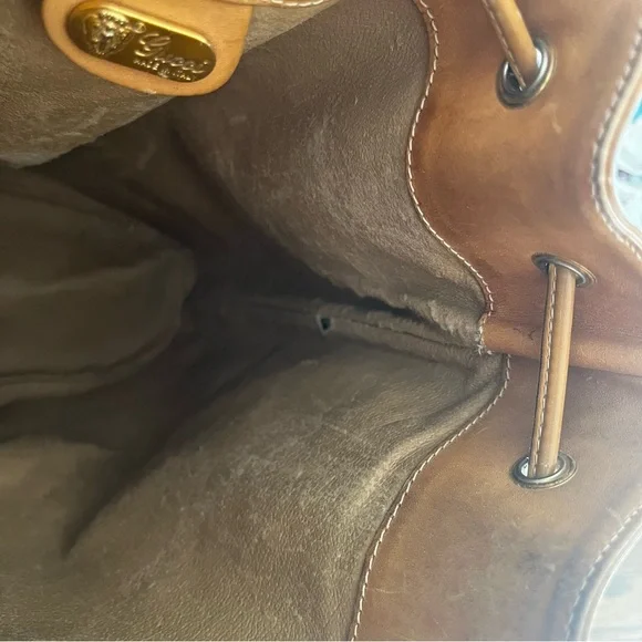 Rehab Bag Vintage Gucci Micro GG Supreme Sherry Line Bucket Bag - Picture 10 of 15